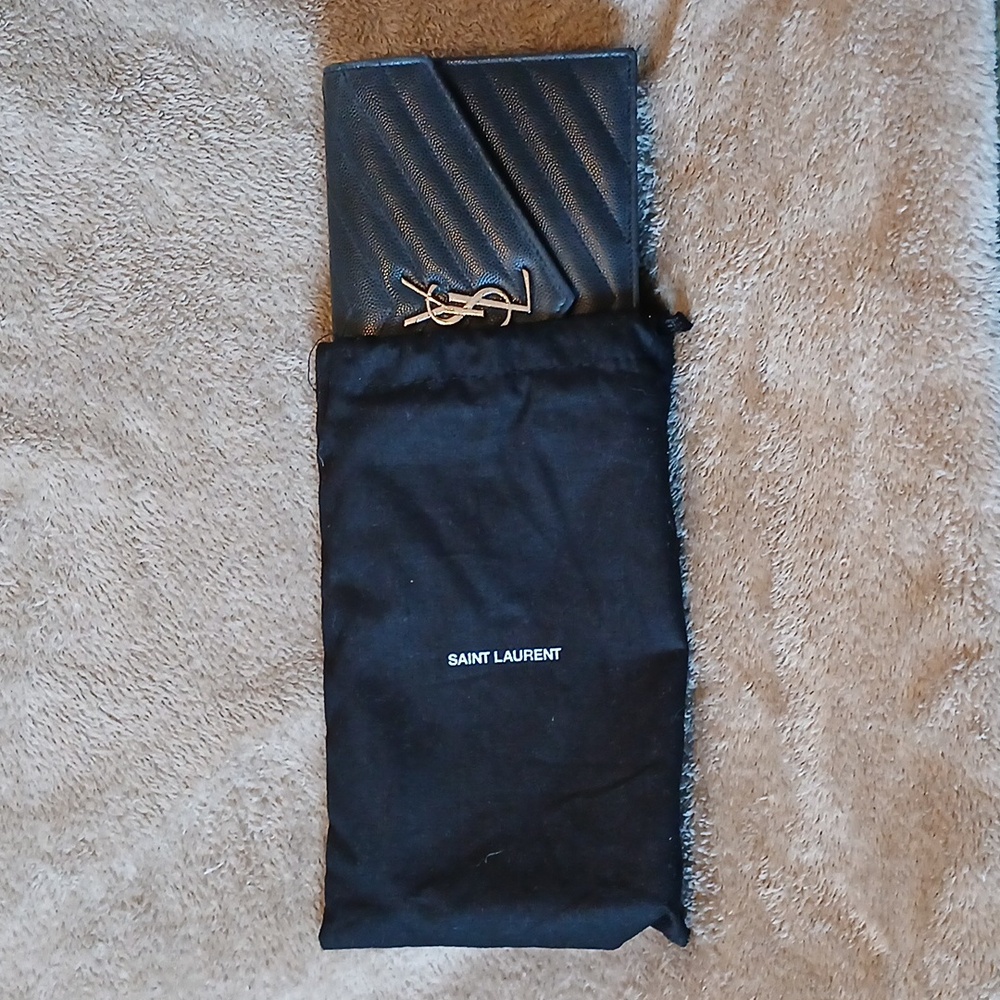 💯% Authentic YSL Envelope Wallet (no chain) - Picture 5 of 17